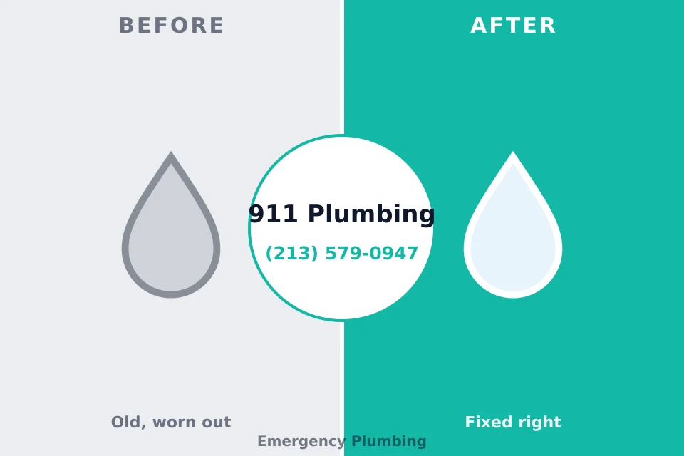 Before and after: plumbing repair Laconia, NH